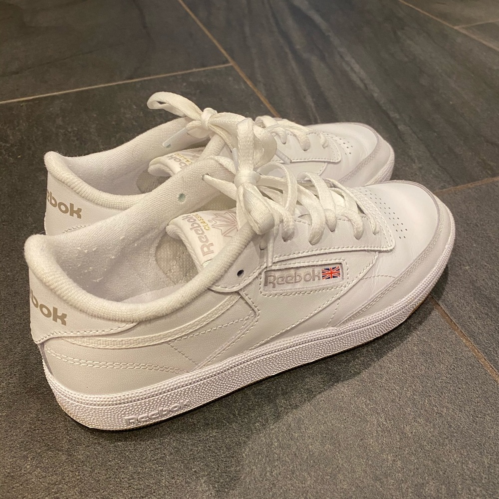 White Reebok Club C 85